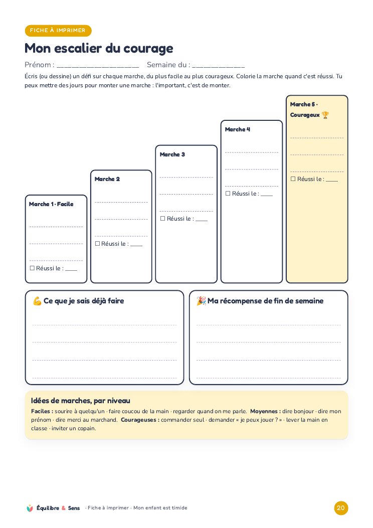 Fiche à imprimer